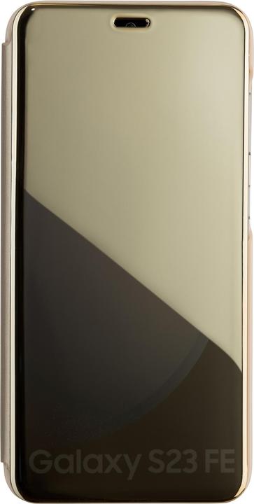 Actual product image Tecto Shield Fold Mirror View Case for Samsung Galaxy A54 gold (Samsung Galaxy F54)