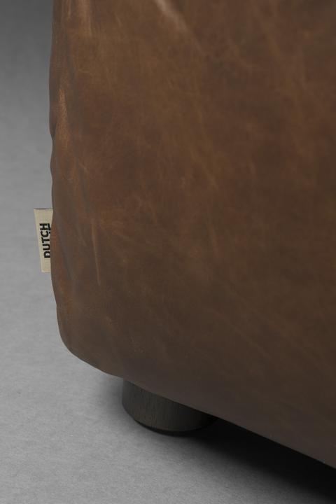 Produktbild Dutchbone Sofa Hackman 4,5-Seater Leather Chocolate