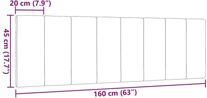 Produktbild vidaXL Kopfteil-Kissen (160 x 3 x 45 cm)