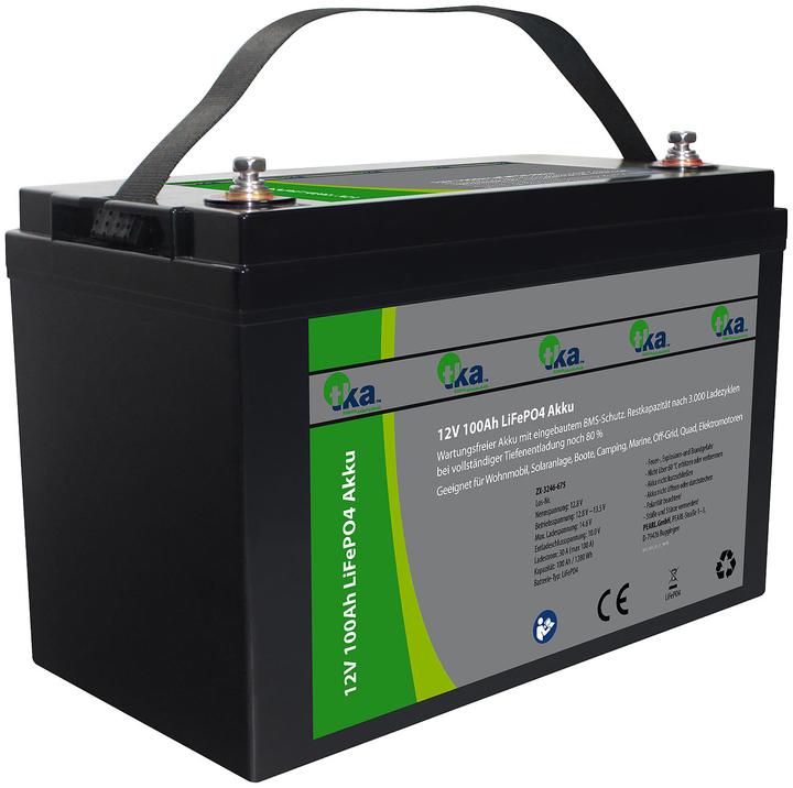 Produktbild TKA Akku für Solaranlage (12.80 V, 100 Ah)