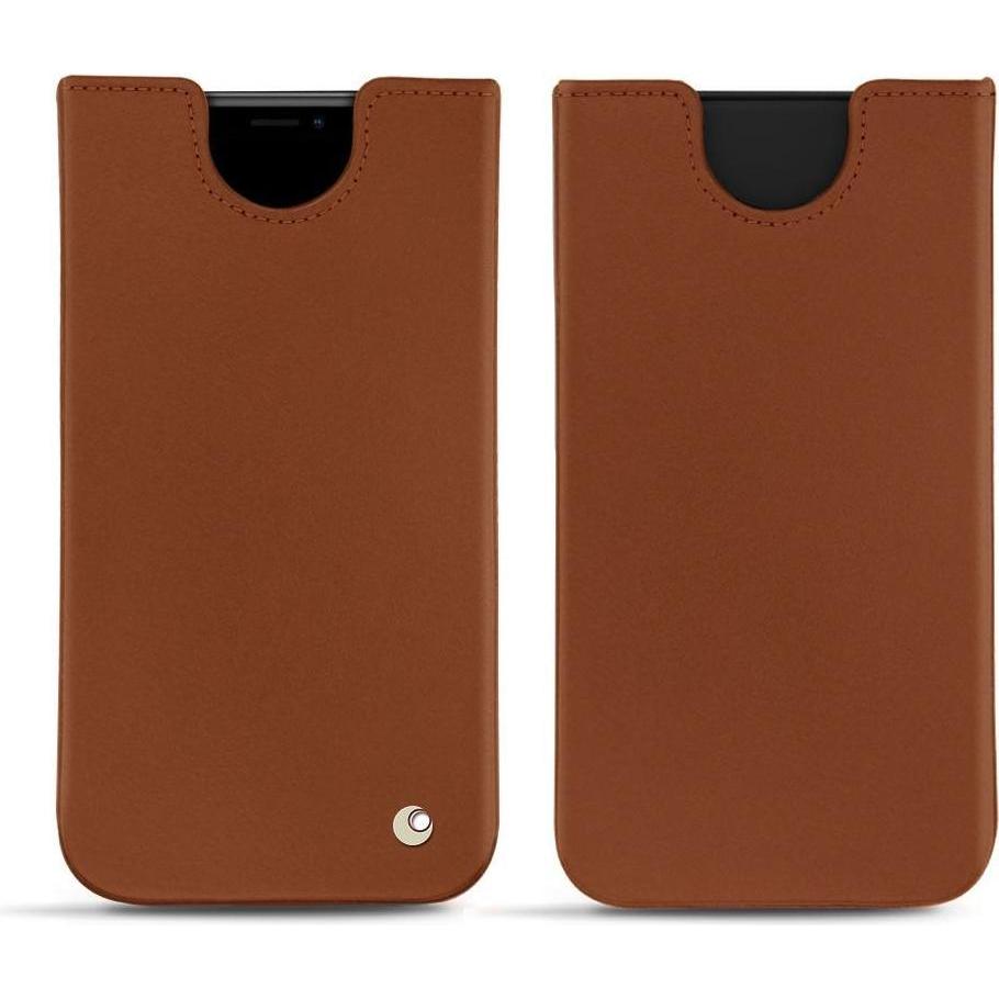 Noreve Lederschutzhülle (Apple iPhone XR), Smartphone Hülle, Braun