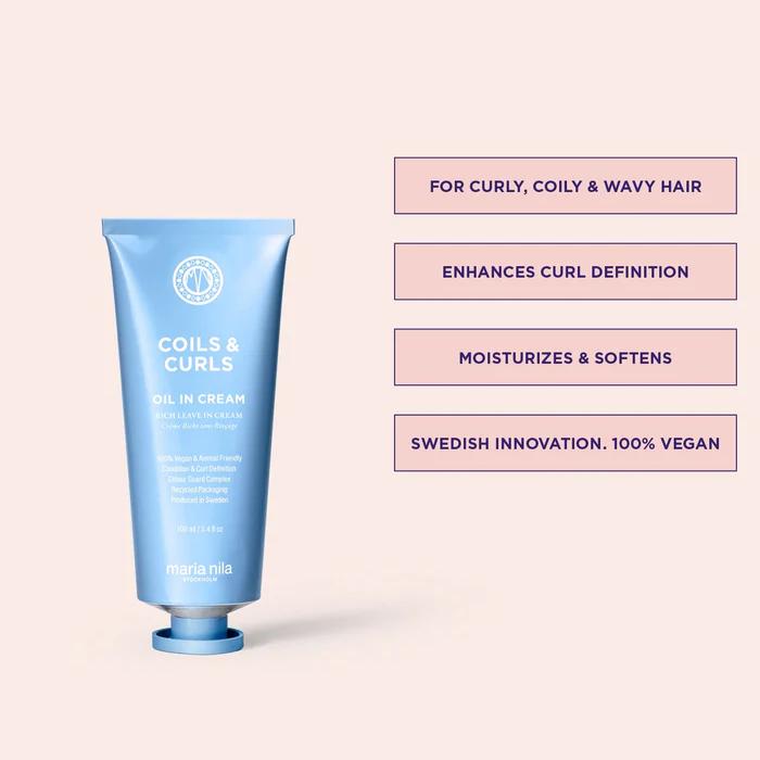 Actual product image Maria Nila Coils & Curls Oil in Cream (100 ml)