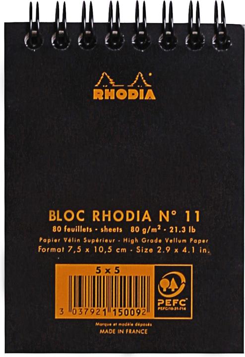 Immagine prodotto Rhodia Blocs reliure intégr. Classic (A7, Quadretti)