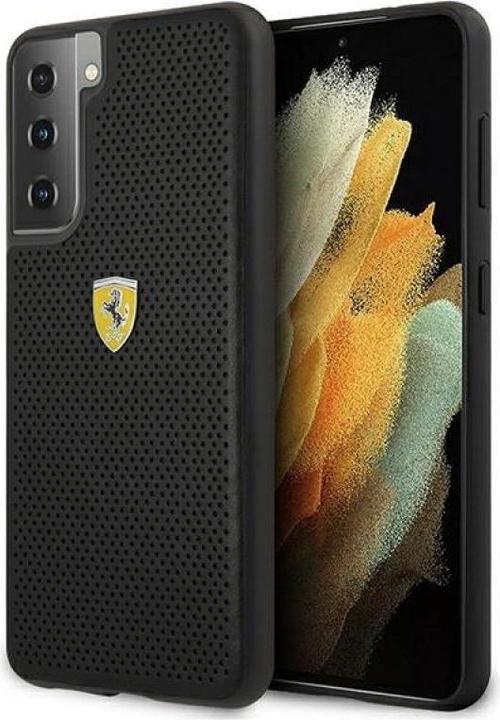 Produktbild Ferrari FESPEHCS21MBK S21+ G996 czarny/black hardcase On Track Perforated (Samsung Galaxy S21+)
