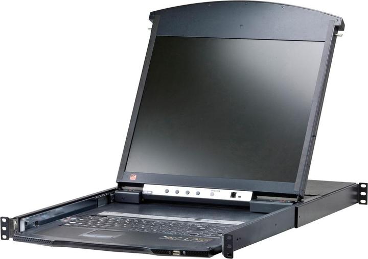 Immagine prodotto Aten KL1508AiM CH Cat.5 KVM over IP Switch a 8 porte, 17" LCD, doppia guida, layout CH