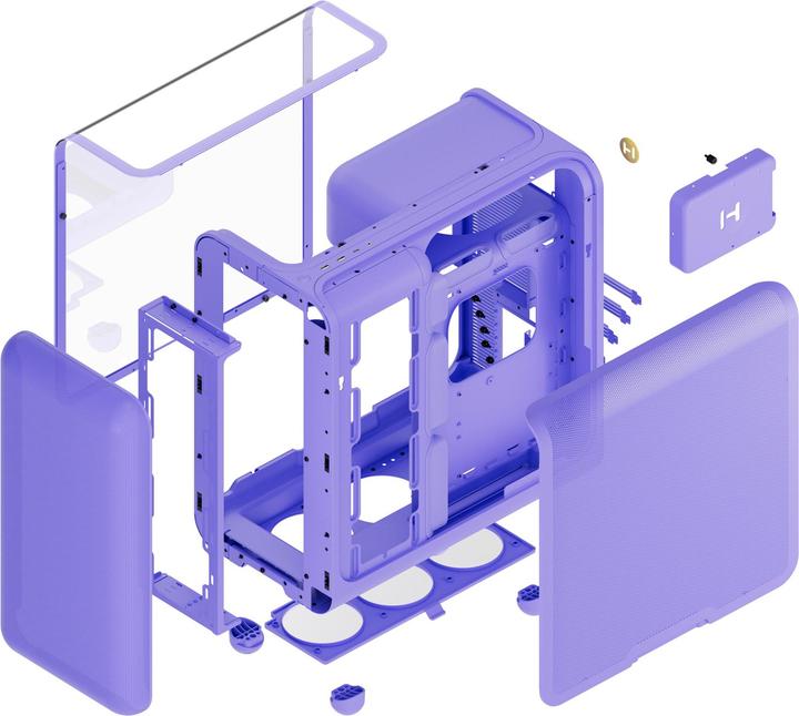 Produktbild Hyte X50 Mid Tower Case Taro Milk (ATX, mATX, Mini-ITX)