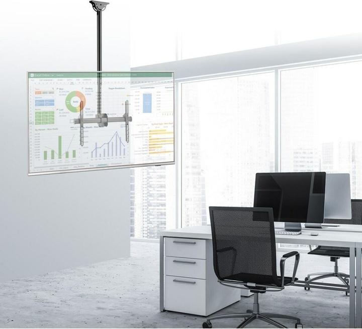 Image du produit Techly Support long pour plafond télescopique (Plafond)