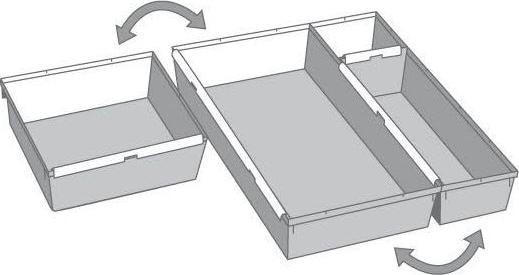 Produktbild keeeper Schubladeneinteilungen (23 x 15 x 5 cm)