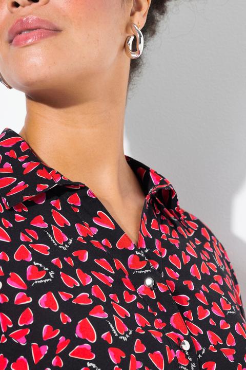 Immagine prodotto Miamoda Bluse, A-Linie, Herz-Muster (56)