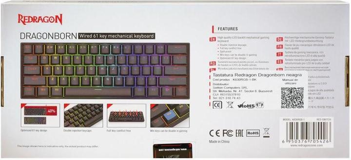 Immagine prodotto Redragon K630RGB-R13BK (Inglese-international, Cablato)