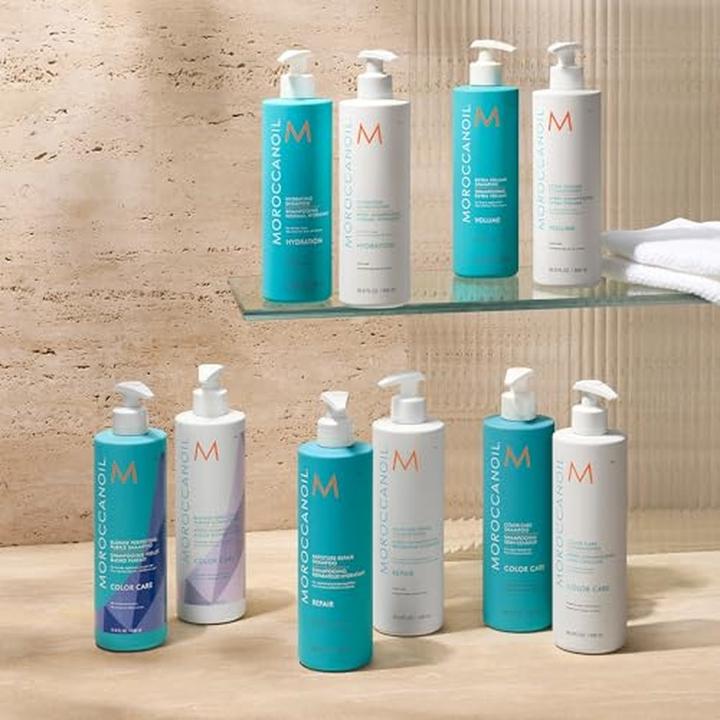 Image du produit Moroccanoil Set de shampoing et d'après-shampoing demi-litre violet (Kit de soins capillaires)