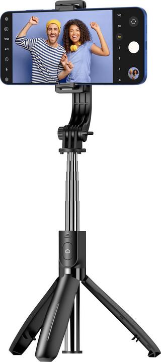 Produktbild BlueStar Stylus Blue Star BLUE STAR selfie stick with wireless remote control tripod L21 black