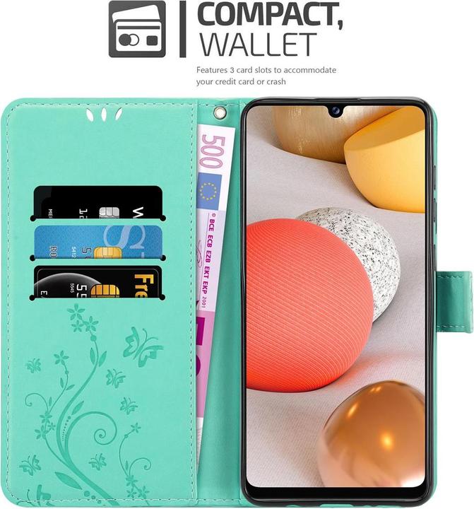 Immagine prodotto Cadorabo Copertina del libro di fiori (Samsung Galaxy M42 5G, Samsung Galaxy A42 5G)