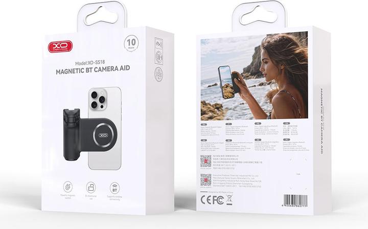 Actual product image xO selfie stick holder magnetic SS18 black Bluetooth