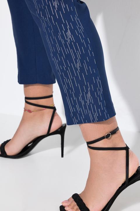 Actual product image Miamoda Bengaline pants with metallic print (58)