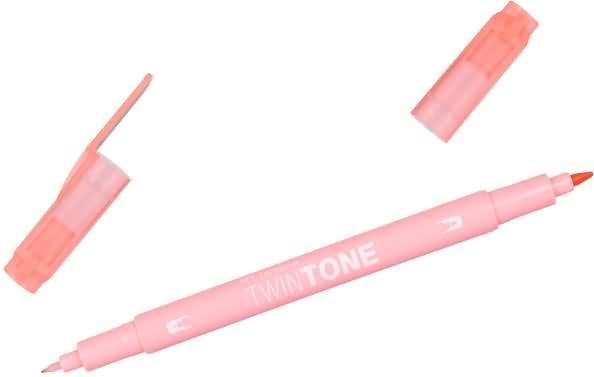 Immagine prodotto Tombow Penne in fibra Twintone (61, Pesca Rosa, 1 x)