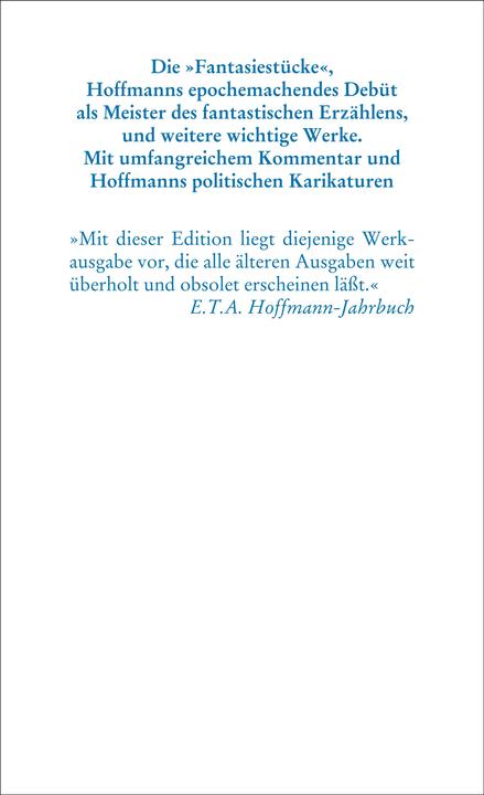 Produktbild Fantasiestücke in Callot's Manier (Deutsch, E. T. A. Hoffmann, 2006)
