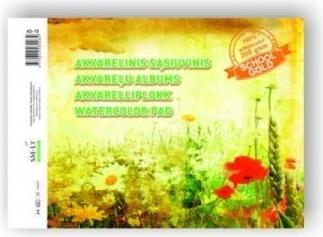 ART Watercolour notebook SMLT, A4, 200 g, gummed (10) 0708-205 (A4)