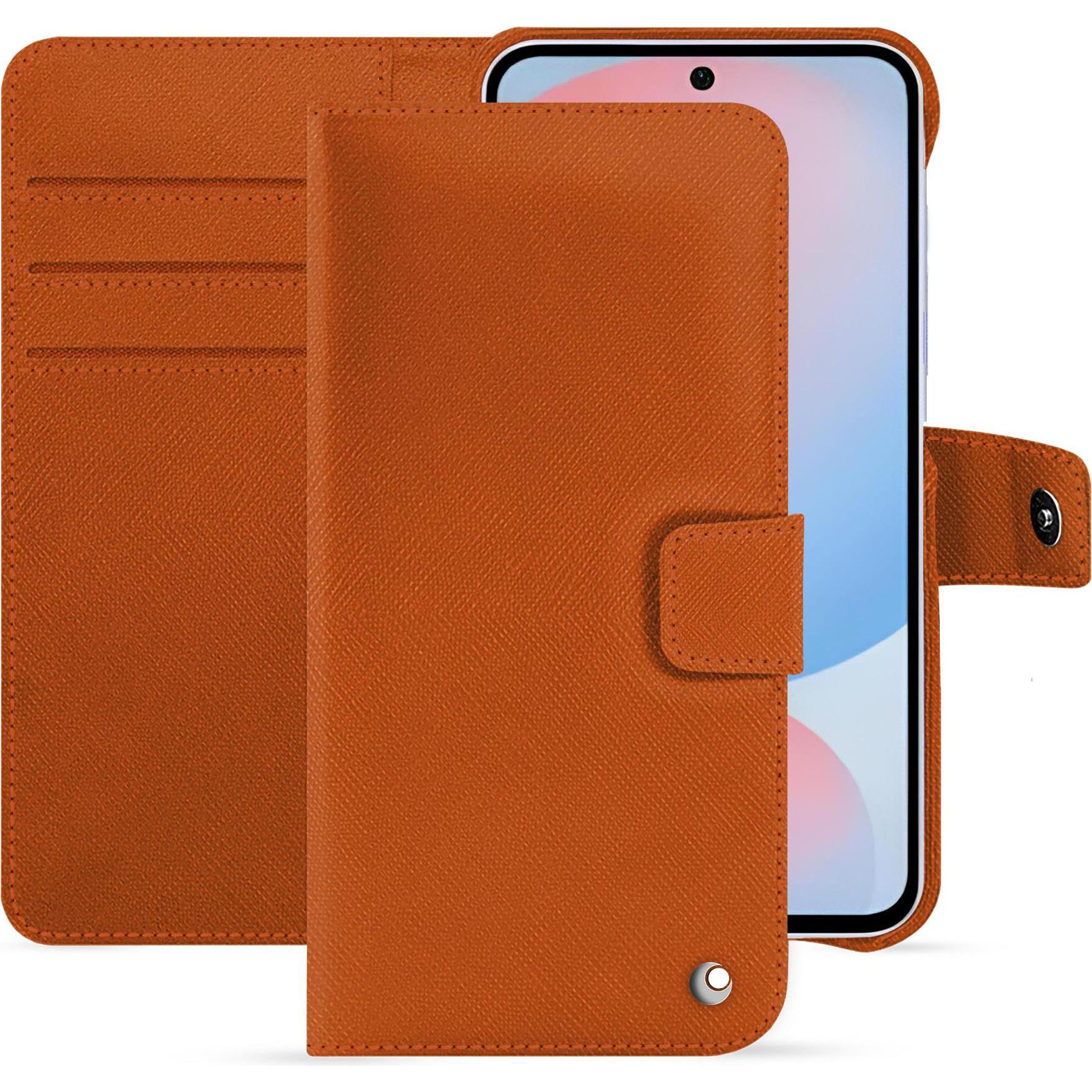 Noreve Lederschutzhülle Samsung Galaxy A56 (Samsung Galaxy A56), Smartphone Hülle, Orange