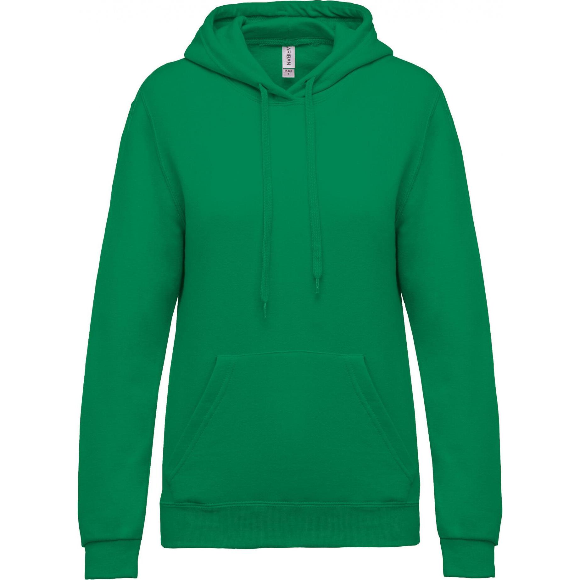 Kariban, Damen, Pullover, Damen-Hoodie, Grün, (M)