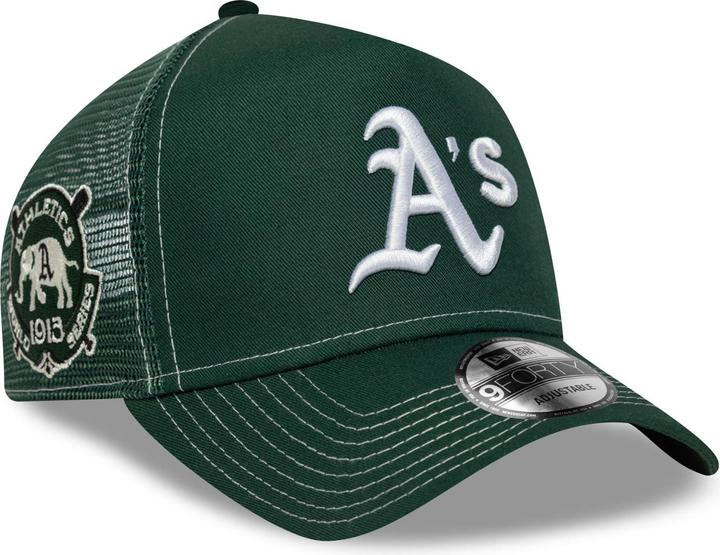 Actual product image New Era A-Frame Trucker Cap World Series Oakland Athletics