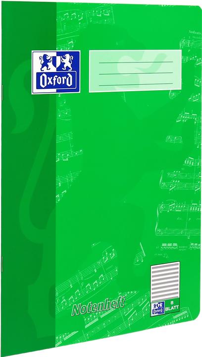 Produktbild Oxford Notenheft (A4, Liniert, Harter Einband)
