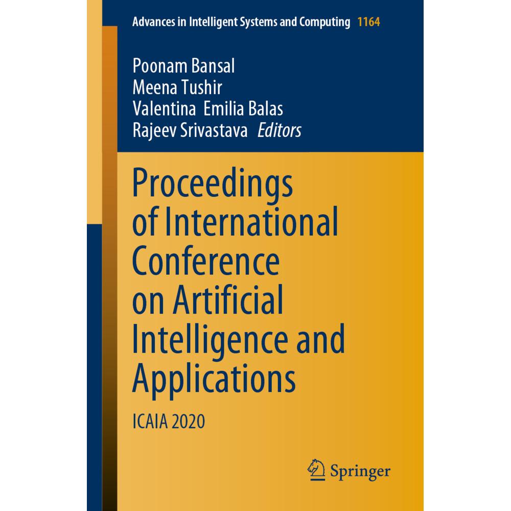 Proceedings of International Conference on Artificial Intelligence and Applications, Fachbücher von Meena Tushir, Valent...