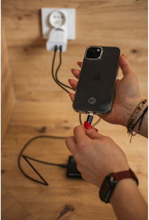 Actual product image Forcell Cable F-ENERGY C338 cable Type C to Type C PD QC4.0 3A 60W 1 m black (1 m, 60 W)