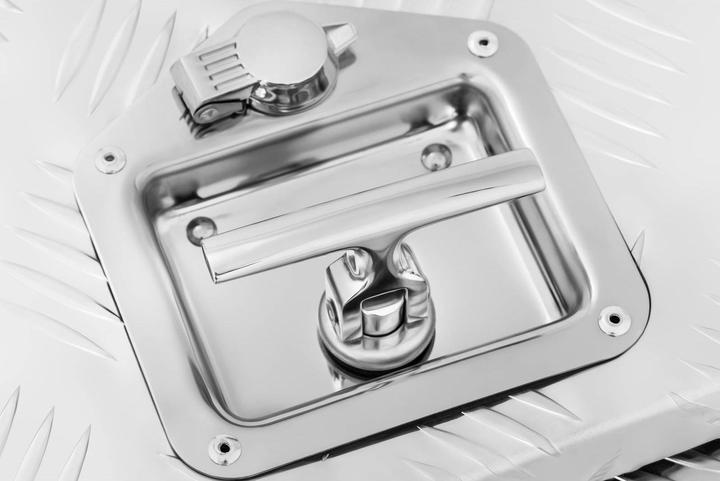 Produktbild MSW Alubox Riffelblech Alukiste Truckbox Werkzeugbox Transportkiste 45x60x45 cm 120L (45 cm, 120 l, 1x)