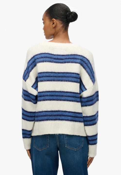 Image du produit Superdry Pull en maille rayé brossé décontracté femme (L)