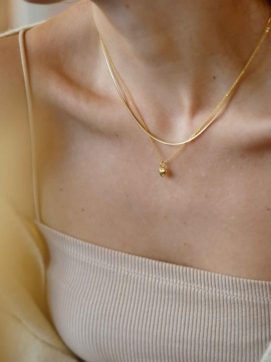 Immagine prodotto Tara Style Set di gioielli Bold Heart (impermeabile) (Acciaio inossidabile placcato oro 18k, 100% impermeabile)