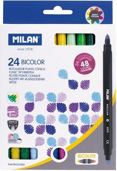 Produktbild Marker-Set zweifarbig 24 Stücke Bunt (24x)