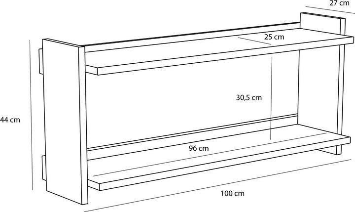 Produktbild Hübsch Forma Regal Large Naturfarben