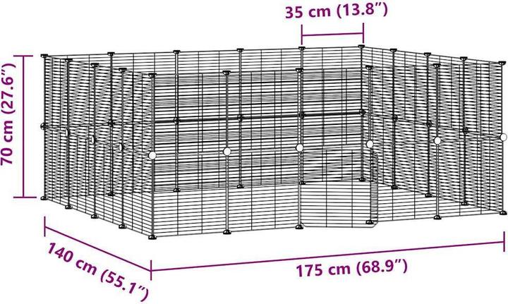 Produktbild vidaXL Haustierkäfig