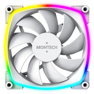 Produktbild Montech Lot de 3 Ventilateurs de boitier AX120 RGB - 12cm (Blanc) (120 mm, 3 x)