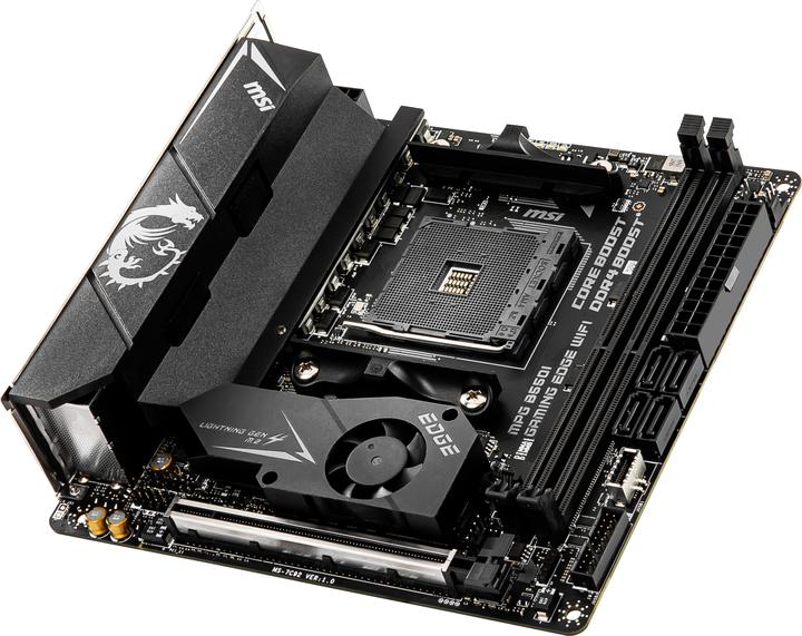 Actual product image MSI Mpg B550i Gaming Edge Wifi (AM4, AMD B550, Mini-ITX)