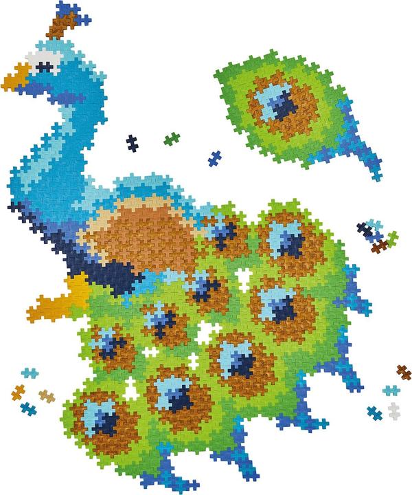 Actual product image Plus-Plus 800 Creative Building Blocks Puzzle Peacock (800 pieces)