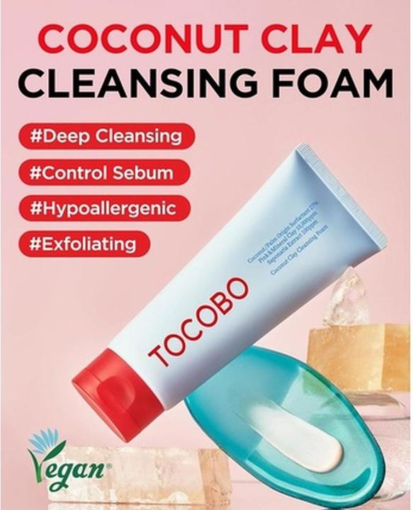Actual product image Tocobo Coconut Clay Cleansing Foam (Cleansing Foam, 150 ml)