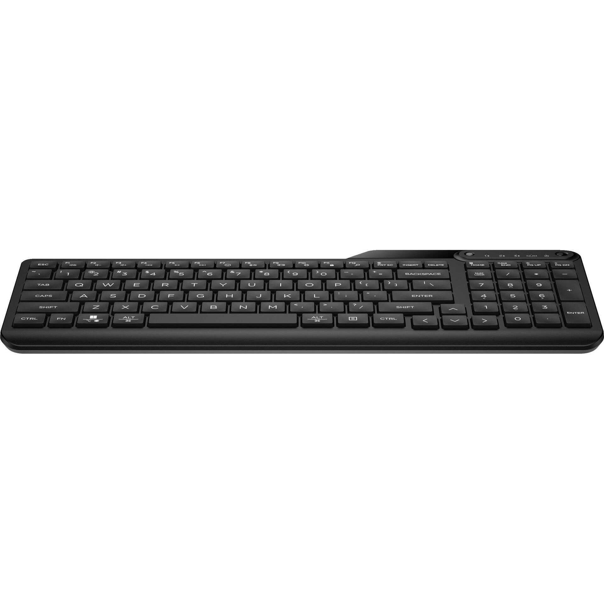 HP 460 Bluetooth-Tastatur (DE, Kabellos), Tastatur, Schwarz