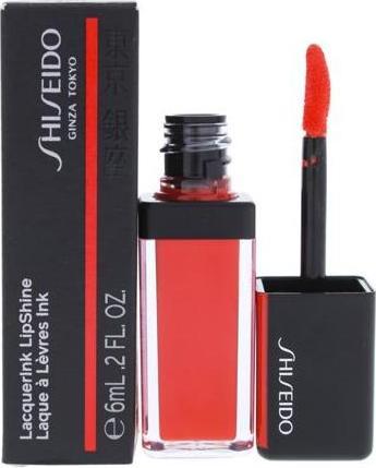 Actual product image Shiseido LacquerInk LipShine (305 Red Flicker)