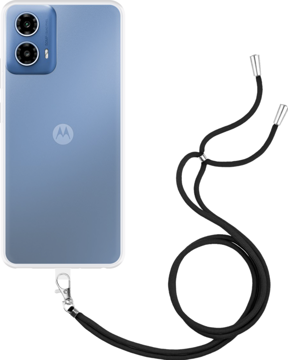 Produktbild Cazy Handykette Hülle Kompatibel mit Motorola Moto G34 - Silikon Handyhülle mit Band Necklace Hülle -
