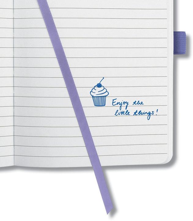 Image du produit Sigel Cahier A6 JN328 Boho Lavande,ligné,174 p. (A6, À rayures, Couverture rigide)