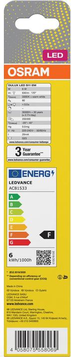 Actual product image Osram Dulux S (G23, 630 lm, 1 x)