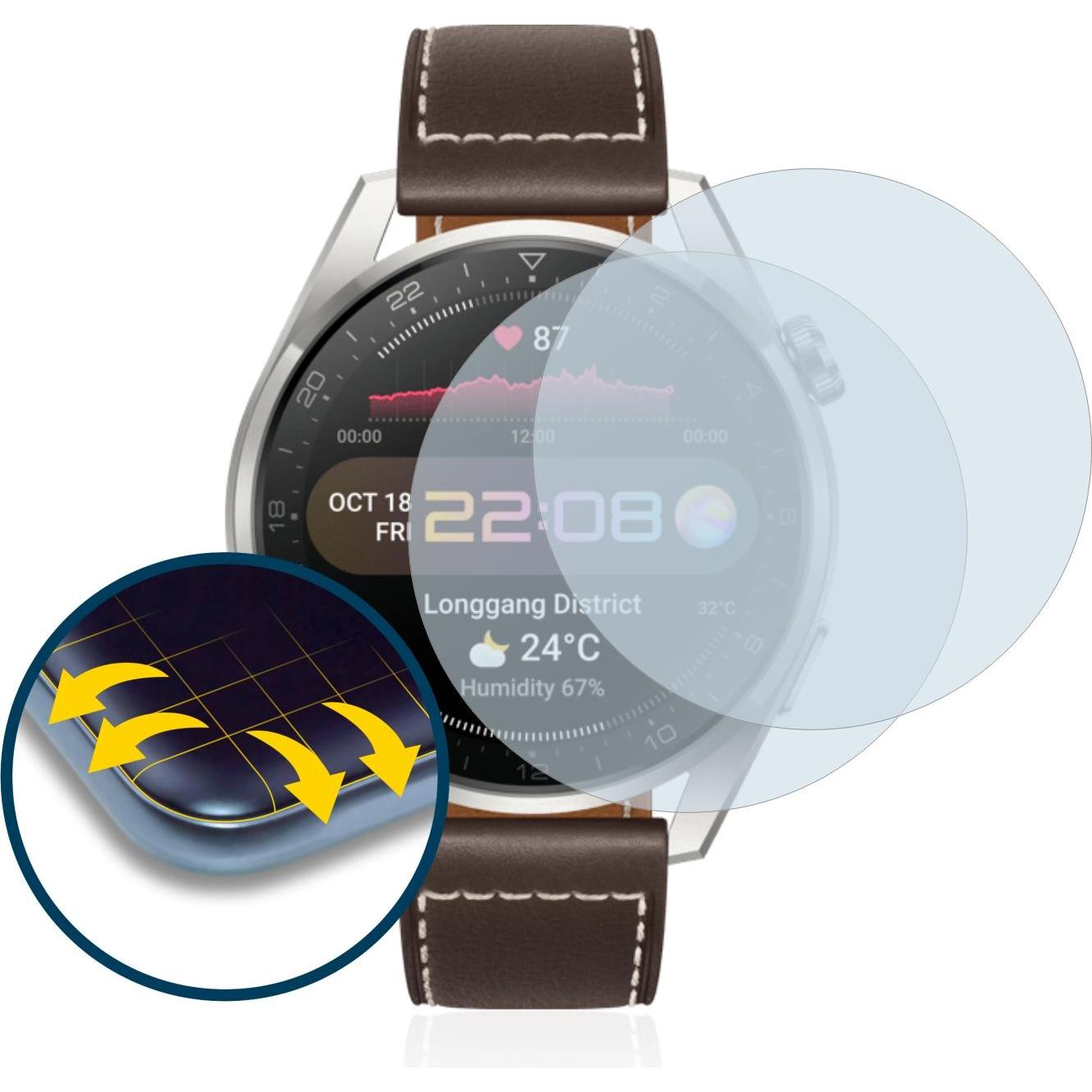 Thumbnail - BROTECT Full-Cover Displayschutz, Smartwatch Schutzfolie, Transparent