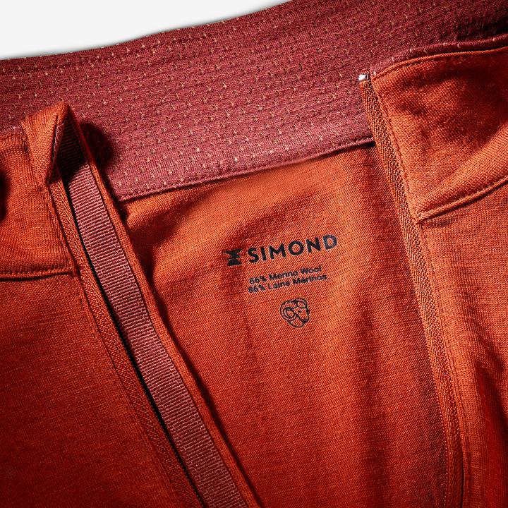 Produktbild Forclaz Langarmshirt Herren Brustreissverschluss - Merino Resist braun (L)