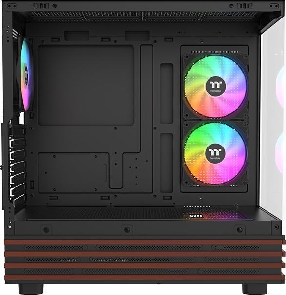 Actual product image Thermaltake View 270 Plus WS ARGB (schwarz/holz, Tempered Glass x 2, Holz-Struktur) (mATX, Mini-ITX, ATX, E-ATX)
