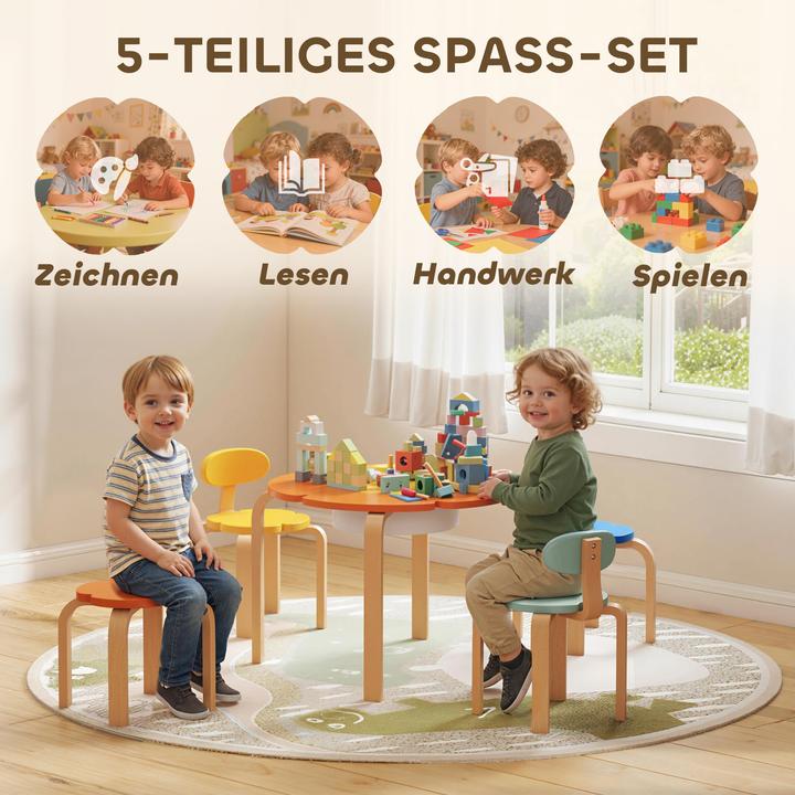 Image du produit Aiyaplay Kindersitzgruppe Pappelholz, Polyester Mehrfarbig (Groupe de sièges pour enfants)