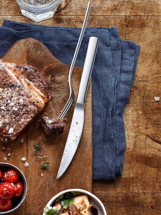 Produktbild WMF Steakbesteck Set Steakmesser Nuova 2tlg Spezialklingenstahl Edelstahl (2 Stk., Besteck Set)