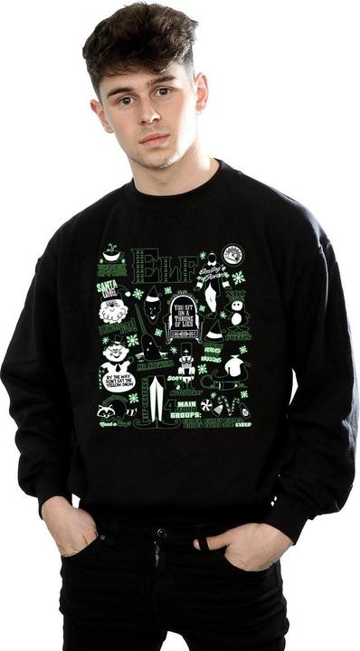 Immagine prodotto Elf Infographic Poster Felpa Uomo (XXL)