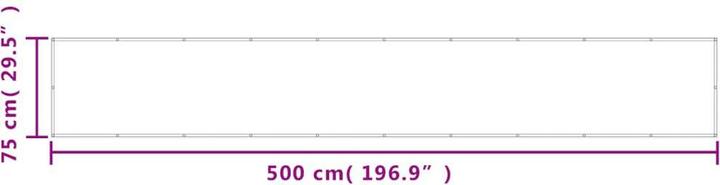 Produktbild vidaXL Balkon-Sichtschutz 100 % Polyester-Oxford (500 cm)